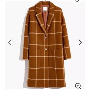 Madewell Windowpane Elmcourt Coat